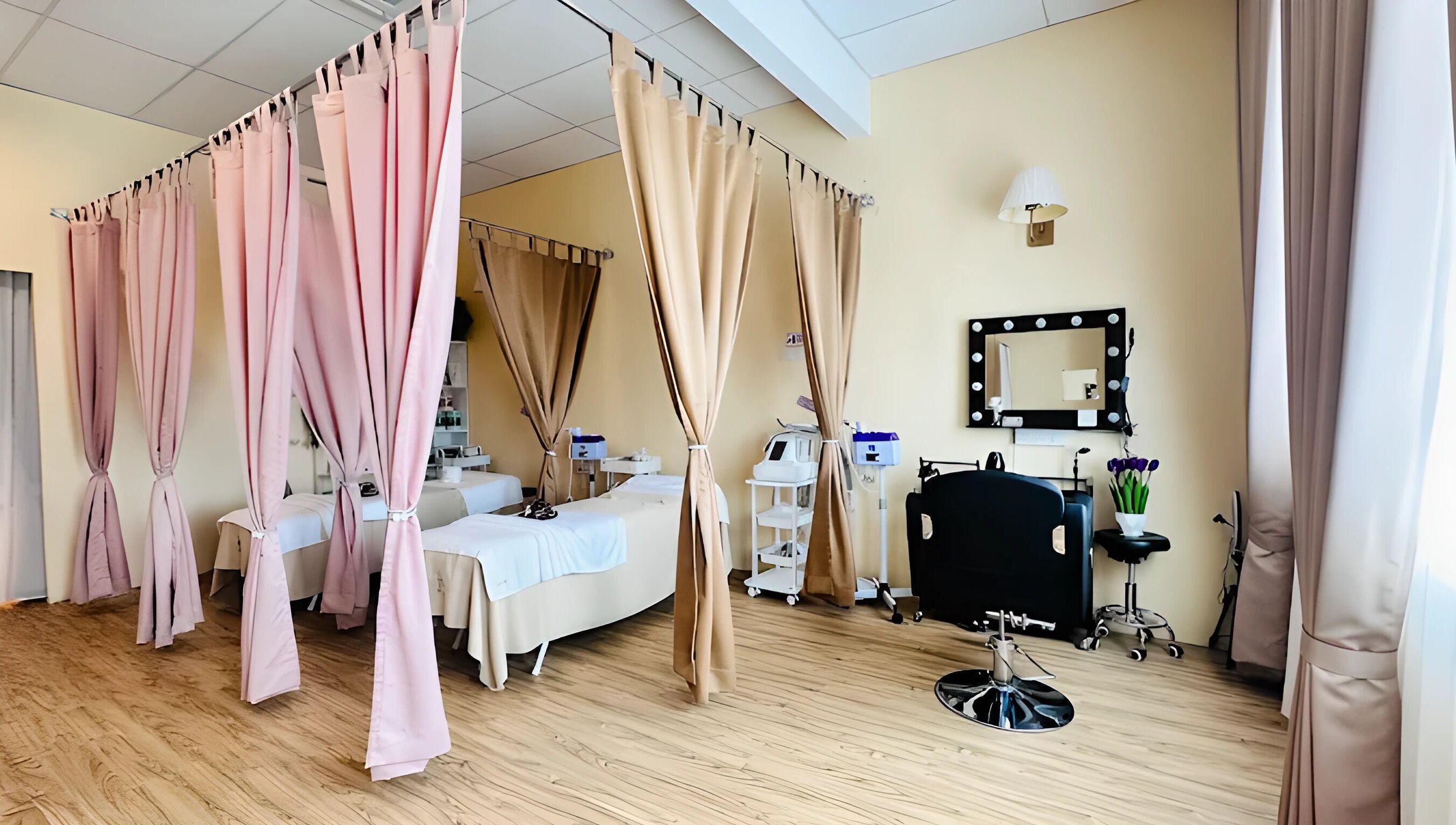 Relaxing spa interiors at Aora Spa and Wellness Jitra, located in Jitra, Kedah, MY with cozy treatment areas.