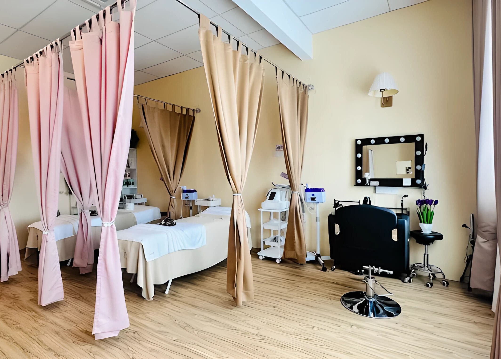 Relaxing spa interiors at Aora Spa and Wellness Jitra, located in Jitra, Kedah, MY with cozy treatment areas.