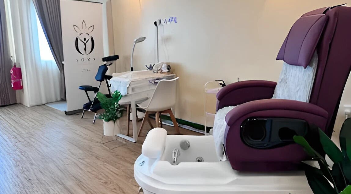 Luxurious pedicure chair and serene environment at Aora Spa and Wellness Jitra, Jitra, Kedah, MY.