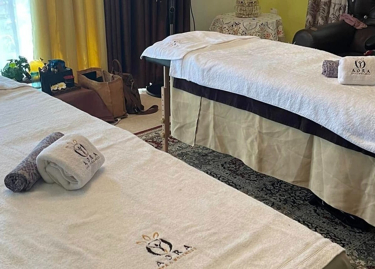 Relaxing spa room at Aora Spa and Wellness - Lumut, featuring massage beds, Lumut, Perak, MY.