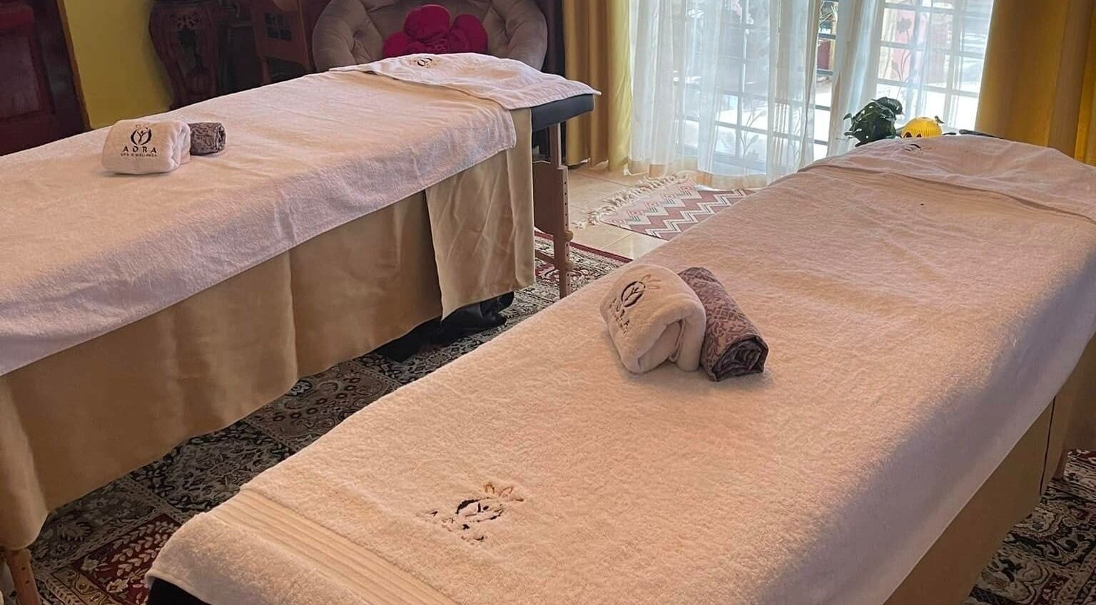 Tranquil massage tables at Aora Spa and Wellness - Lumut, Lumut, Perak, MY, highlighting relaxation.