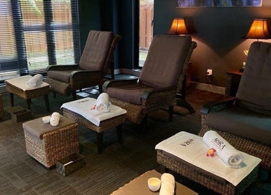 Relaxing seating area at AORA Spa and Wellness Sungai Petani, Sungai Petani, Kedah, MY, showcasing serene ambiance.
