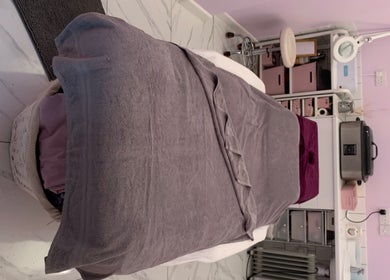 Cozy therapy bed setup at Holistic Therapy by Kayleigh, Baldock, England, GB. Inviting and professional space.