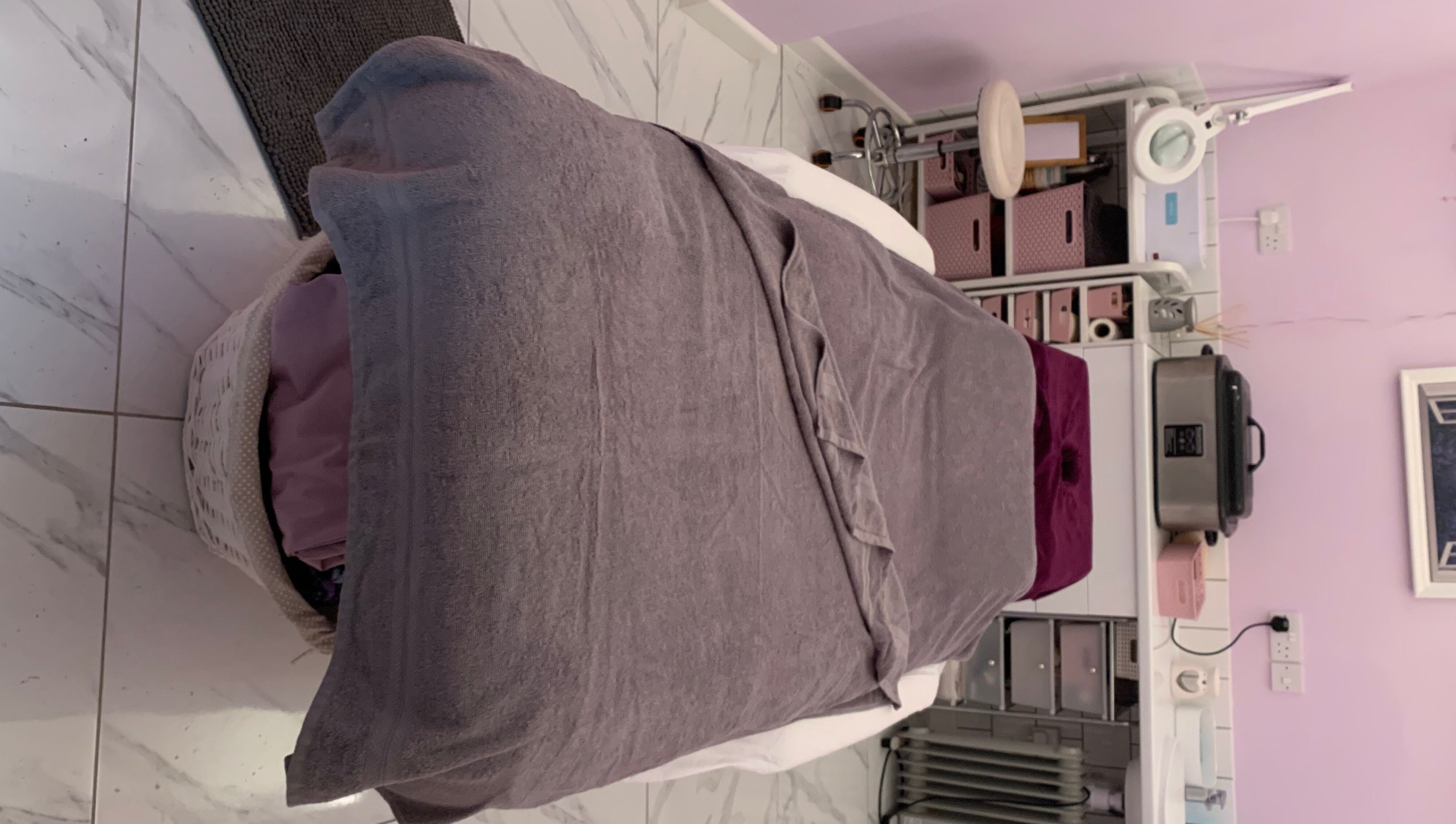 Peaceful spa bed setup at Holistic Therapy by Kayleigh, Baldock, England, GB, inviting relaxation.