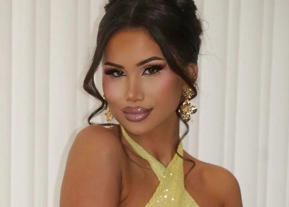 Elegant woman with glamorous hairstyle at Glow by Hayley, Kellyville, New South Wales, AU.