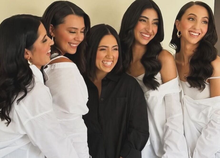 Group of women smiling at Glow by Hayley, Kellyville, New South Wales, AU. Perfect for bridal beauty services.