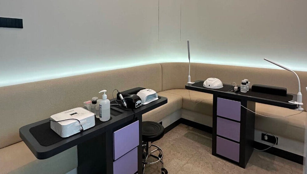 Modern nail salon setup at Blanca Studio Senayan, Daerah Khusus Ibukota Jakarta, with sleek design and equipment.
