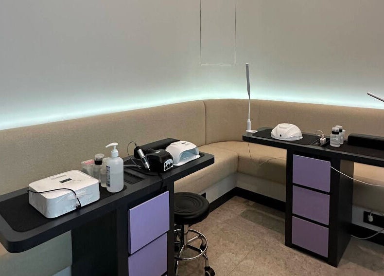 Modern nail salon setup at Blanca Studio Senayan, Daerah Khusus Ibukota Jakarta, with sleek design and equipment.