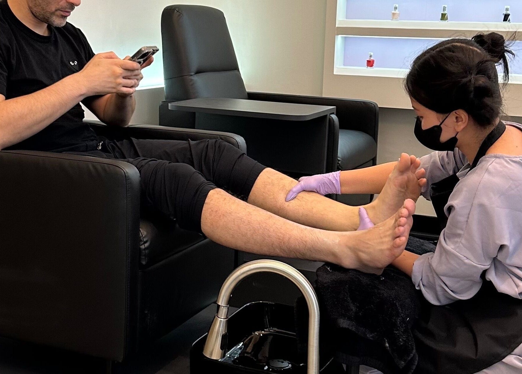 Person receiving a pedicure at Blanca Studio Senayan, Daerah Khusus Ibukota Jakarta, ID.