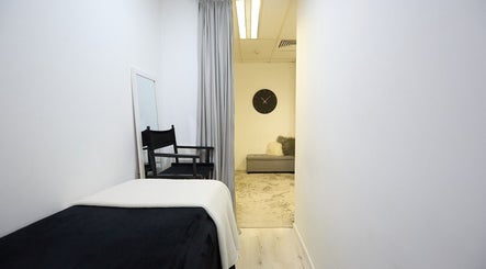 Elegant Lash Bar treatment room at Bondi Junction, New South Wales, AU with stylish decor and calming ambiance.