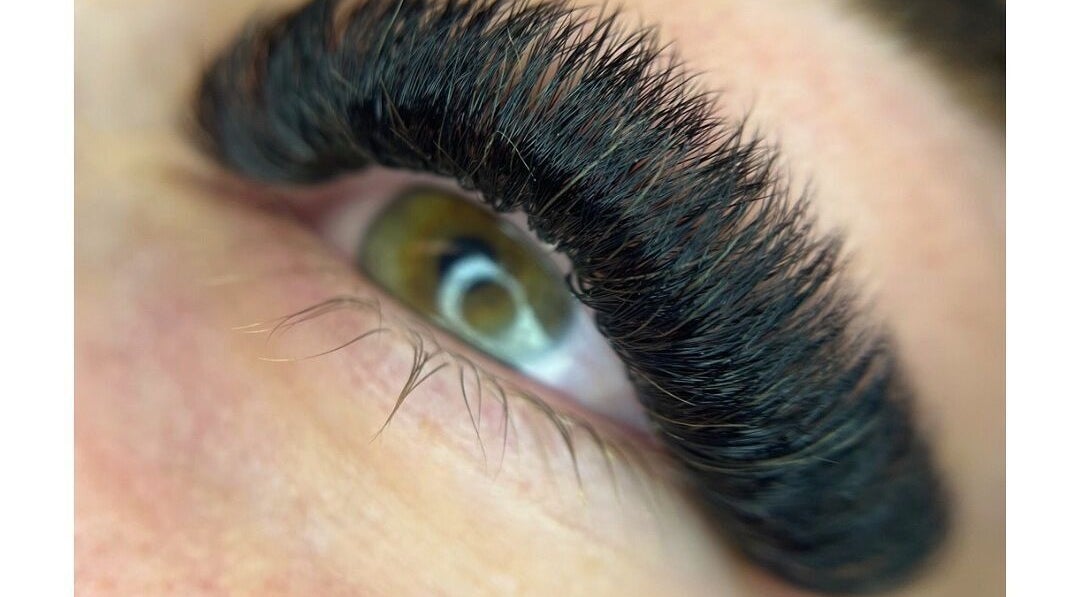 Detailed close-up of eyelash extension at The Vanity Lounge, Warrnambool, Victoria, AU.