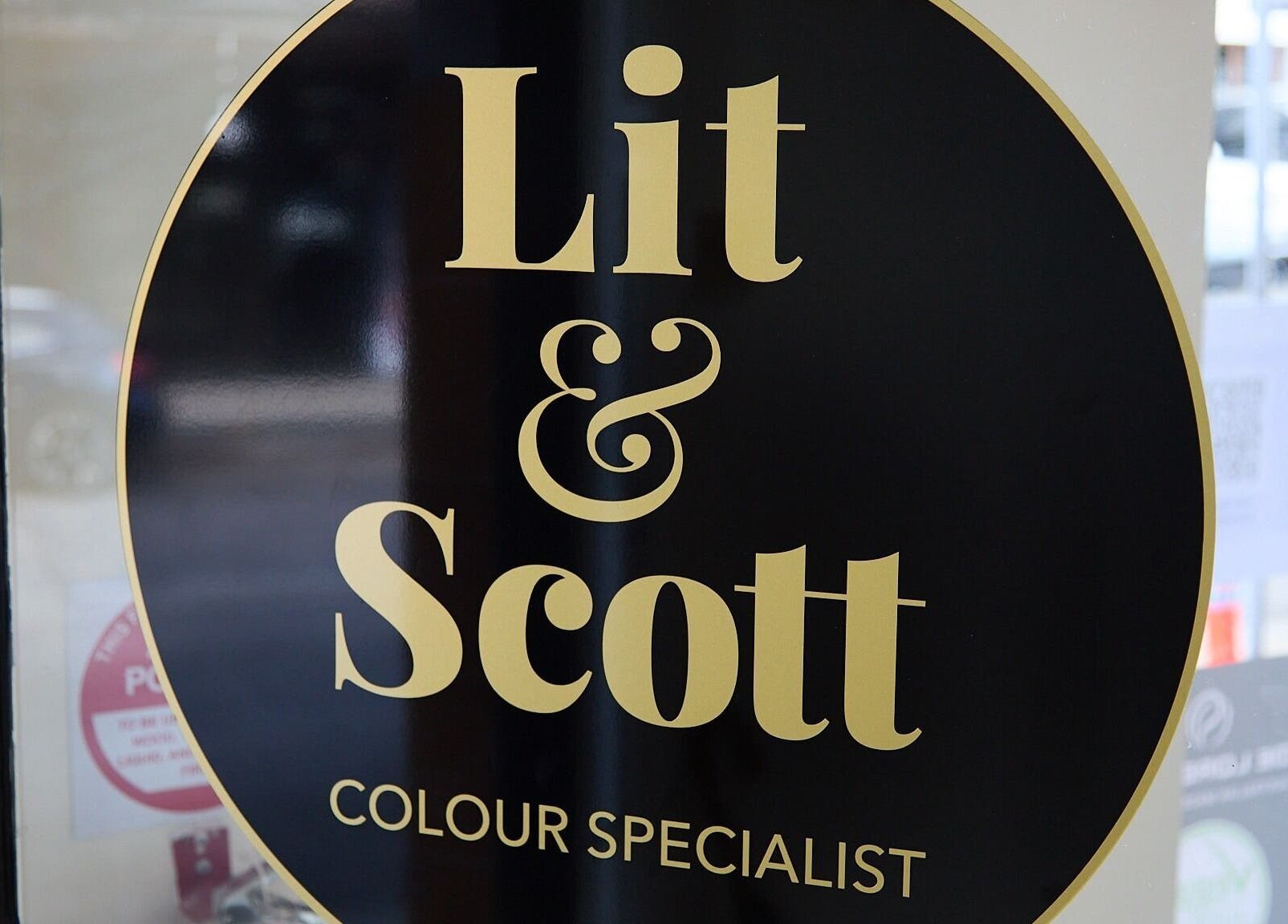 Lit & Scott signage at Stanmore, New South Wales, AU indicating it's a color specialist venue.