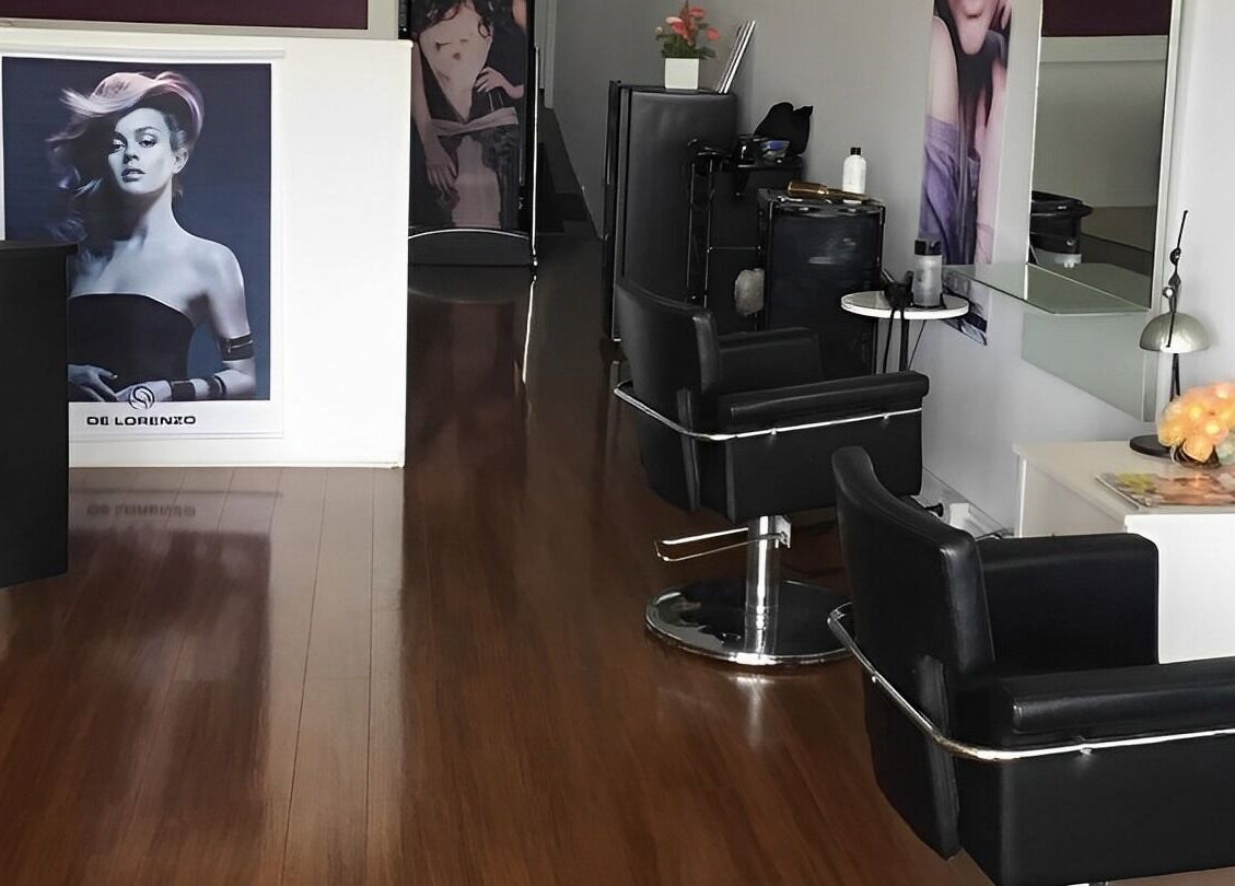 Modern Touch Hair & Beauty interior with sleek chairs and stylish decor, Melbourne, Victoria, AU.