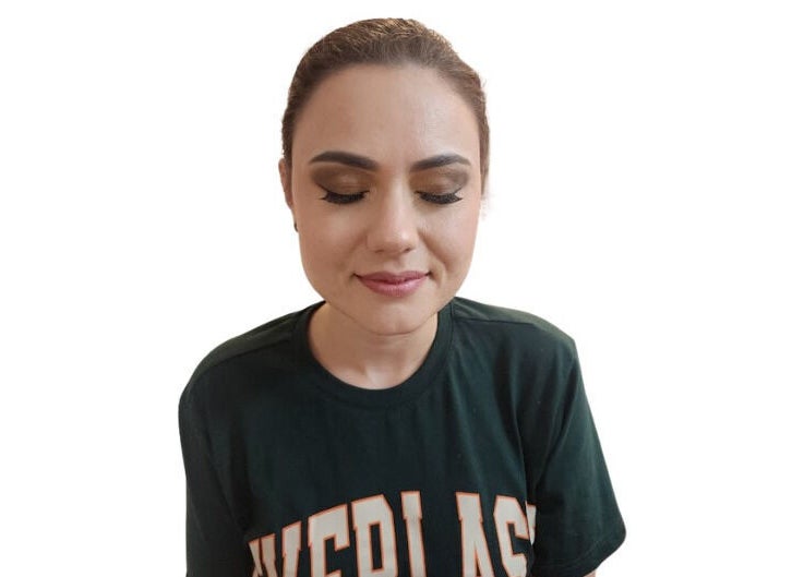 A serene woman with natural makeup at Bo Beautiful, Perth, Western Australia, AU.