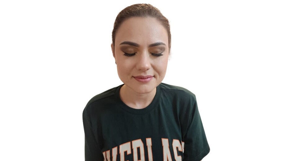 A serene woman with natural makeup at Bo Beautiful, Perth, Western Australia, AU.