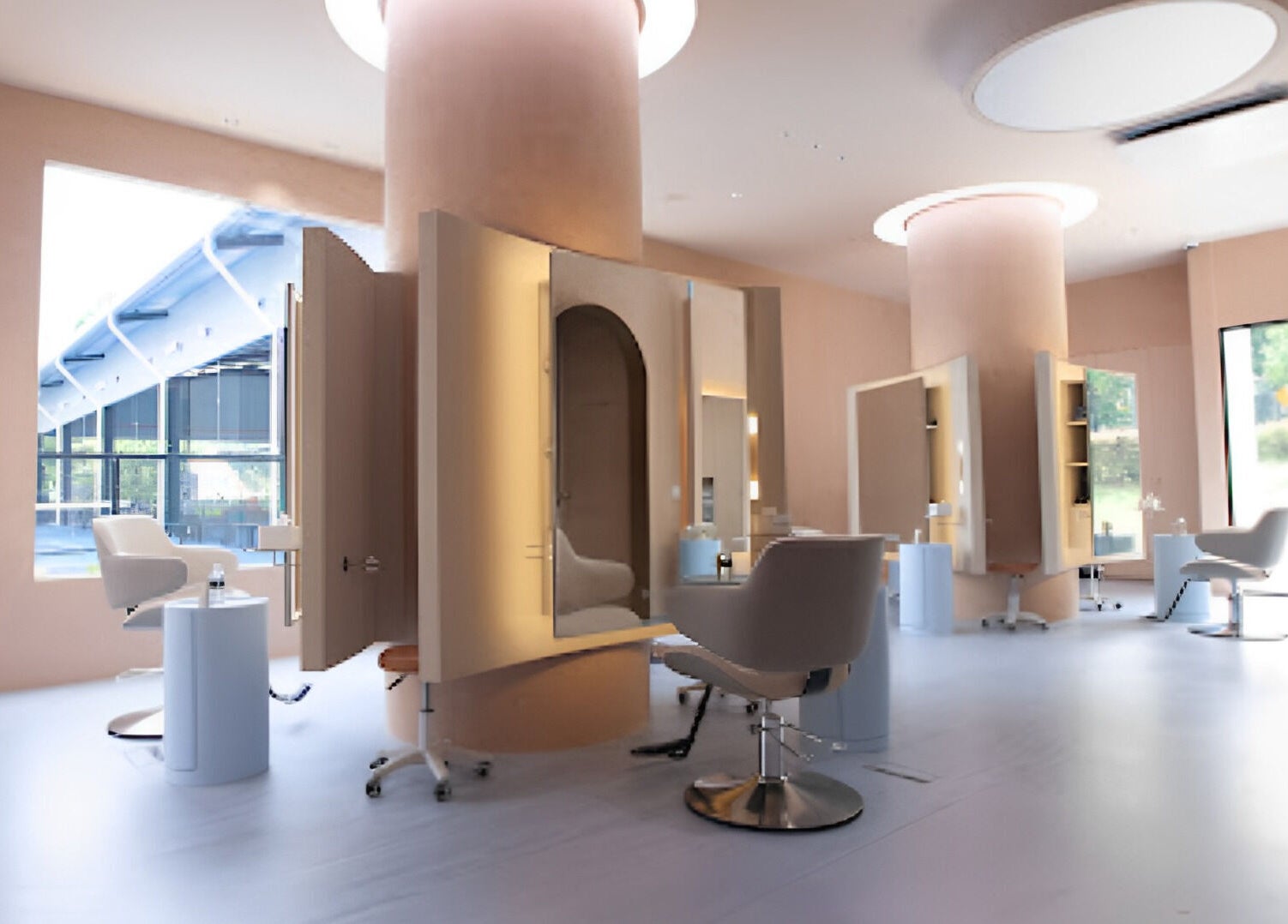 Stylish interior of 176 Avenue at KLGCC, Kuala Lumpur highlights luxe salon chairs and modern design.