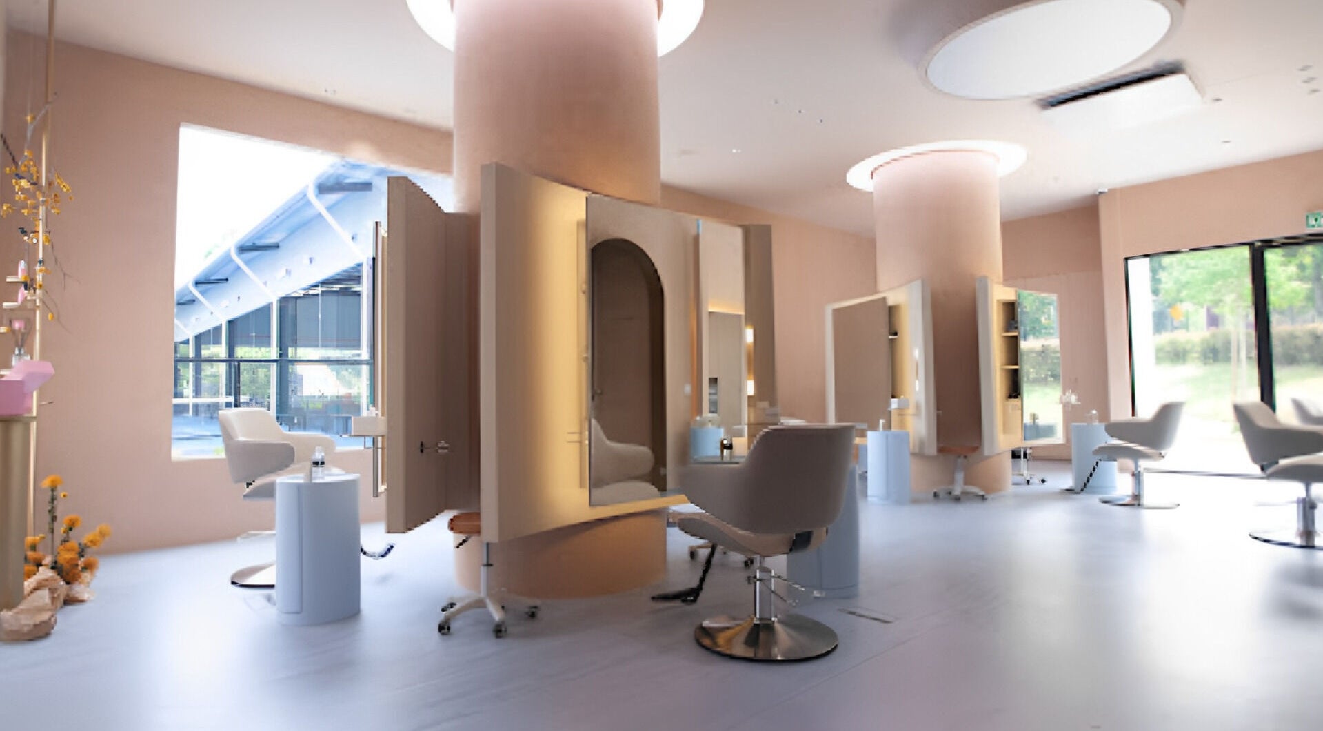 Stylish interior of 176 Avenue at KLGCC, Kuala Lumpur highlights luxe salon chairs and modern design.