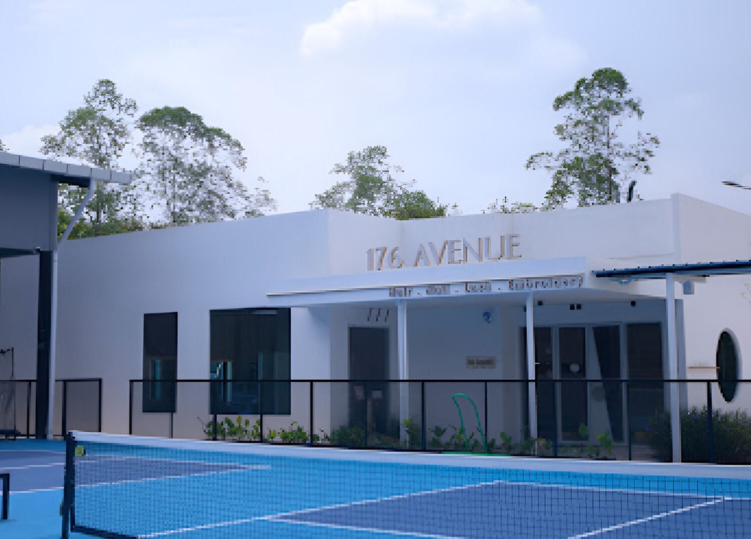 Exterior view of 176 Avenue at KLGCC in Kuala Lumpur, a modern luxury spa and wellness venue.