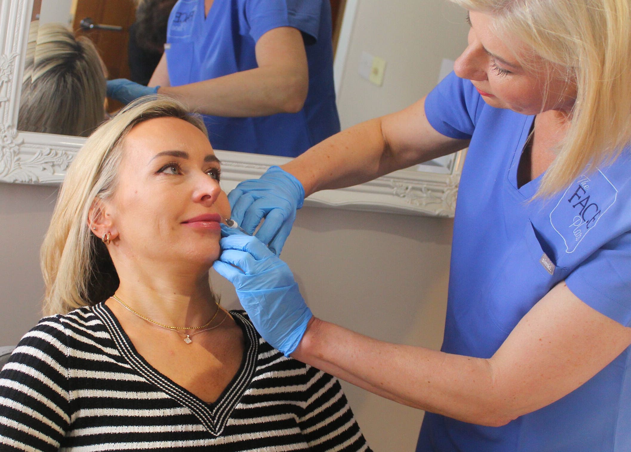 Professional skincare treatment at The Face Place in Inverness, Scotland, GB enhancing client beauty.