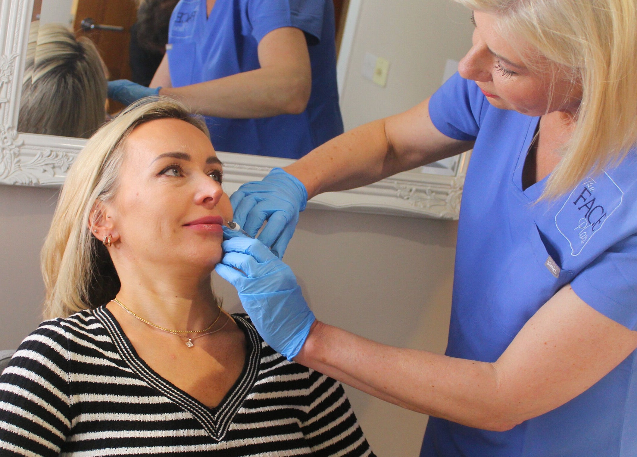 Professional skincare treatment at The Face Place in Inverness, Scotland, GB enhancing client beauty.