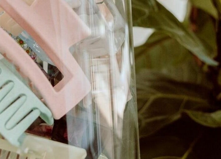 Collection of pastel hair clips displayed at Hair Connection Port Elgin, Port Elgin, Ontario, CA.