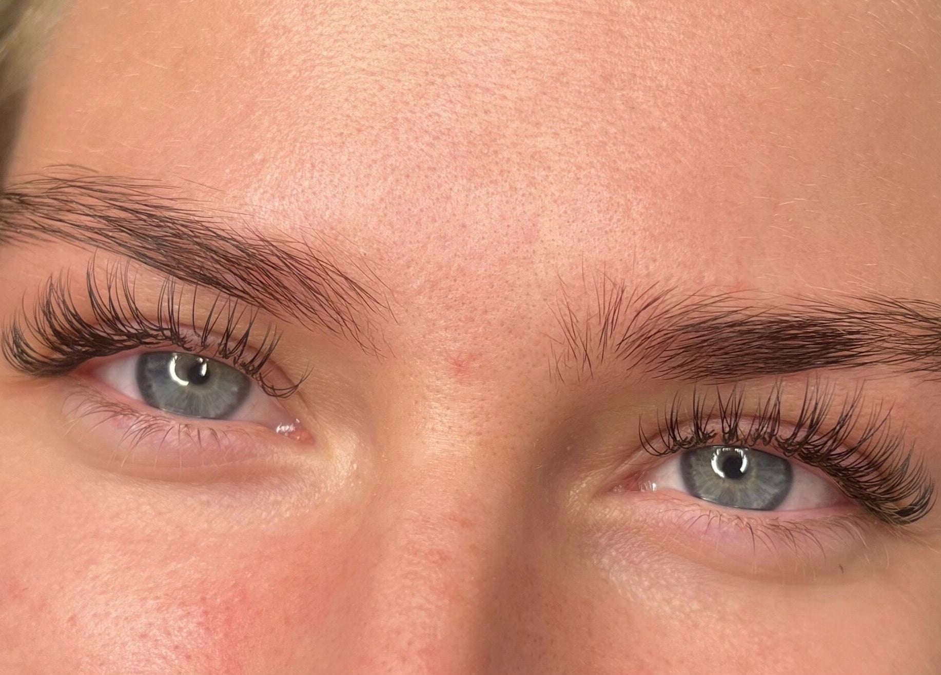 Close-up of stylish eyelash extensions at By Bethany Rose, Hatfield, England, GB.