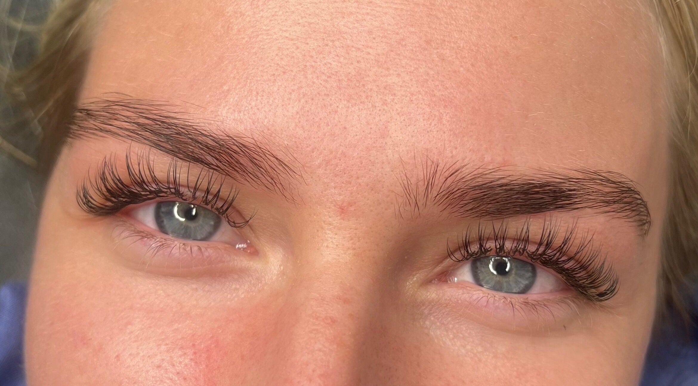 Close-up of stylish eyelash extensions at By Bethany Rose, Hatfield, England, GB.