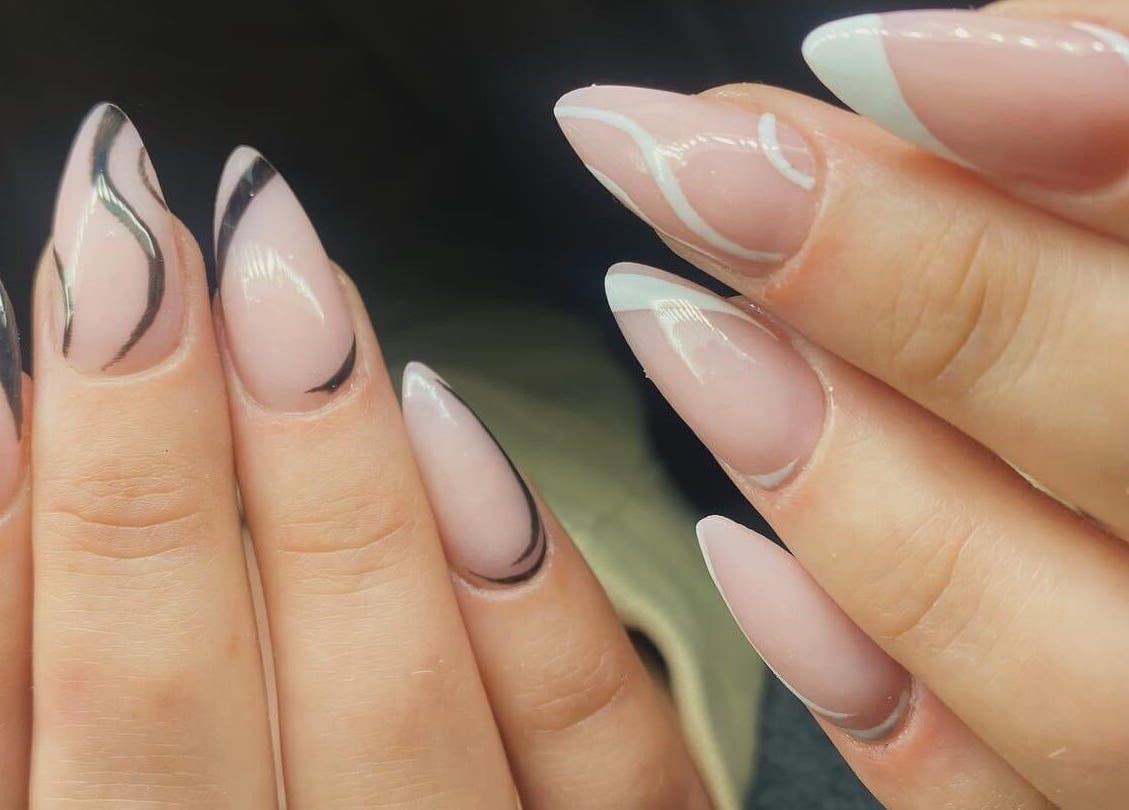 Elegant nail art at Cassidy's Beauty Salon in Poole, England, GB. Featuring modern, stylish designs.