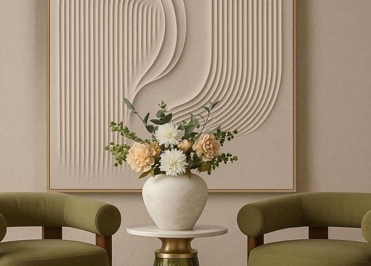 Elegant seating area at Walking On Clouds | Maida Vale, London, England, GB with stylish decor.