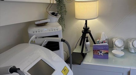 Modern beauty equipment in MBeauty, Dublin, County Dublin, IE, showing sleek aesthetic in a cozy setting.