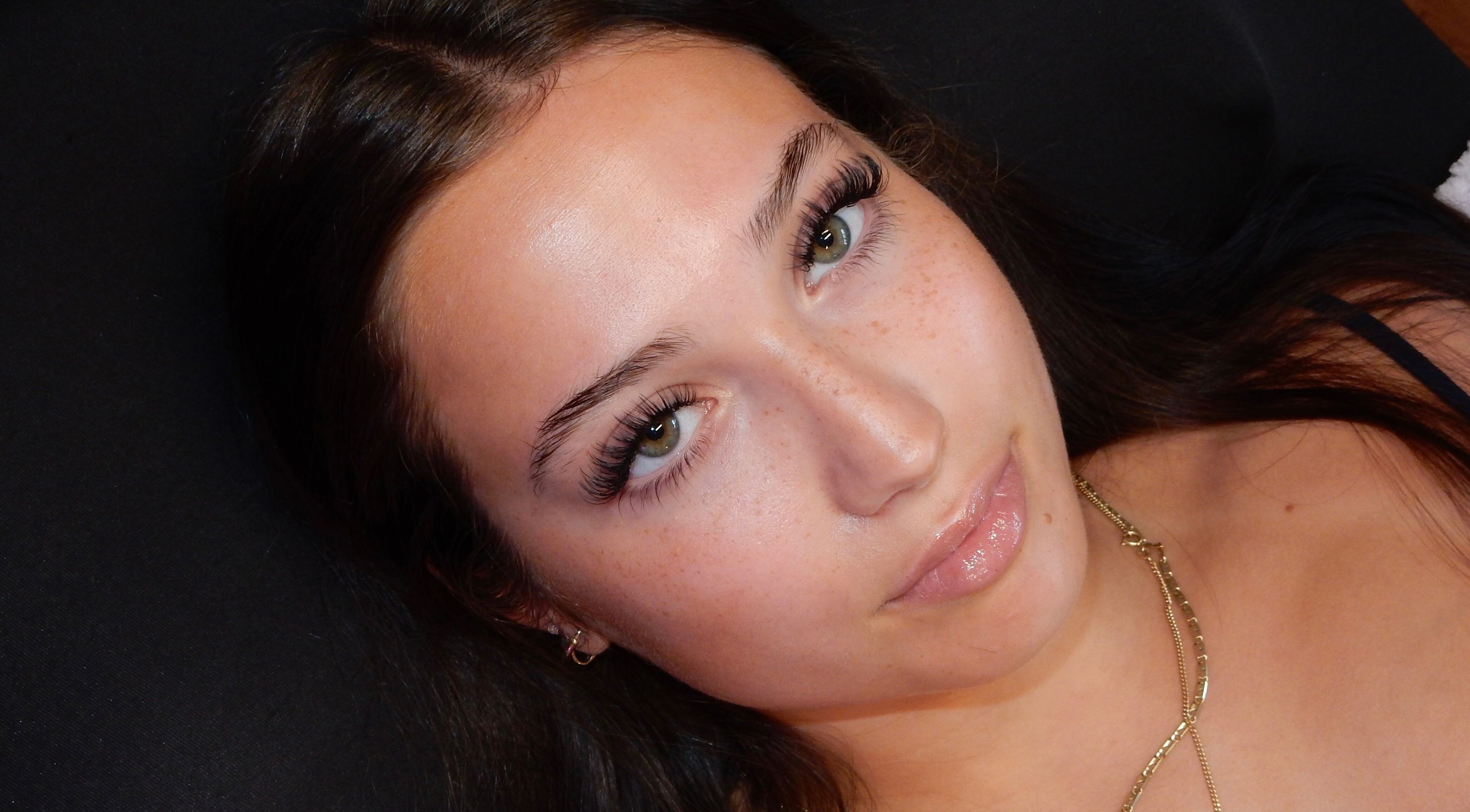 Close-up of elegant eyelash extensions from Winksbyelise in Toronto, Ontario, CA.