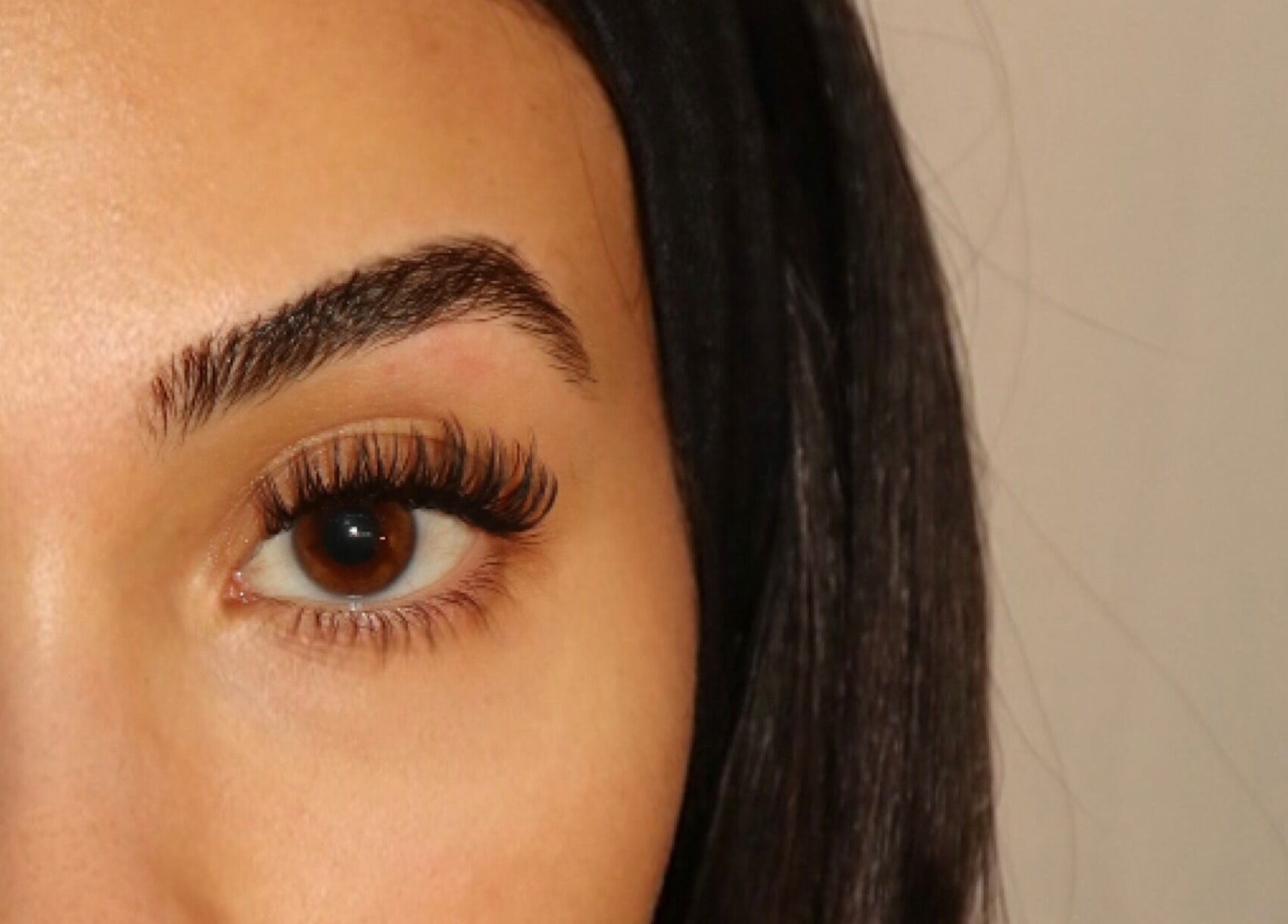 Close-up of perfectly styled eyelashes at Winksbyelise, Toronto, Ontario, CA, showcasing expert lash artistry.