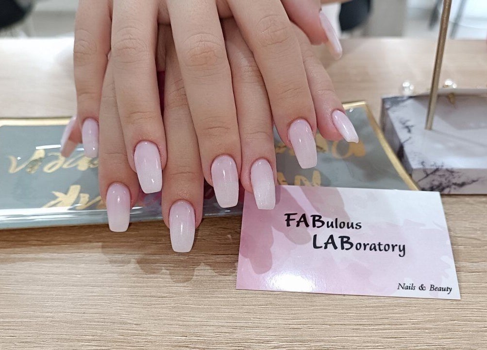 Stylish pink nails at Fabulous Laboratory in Athina, Attici, GR. Perfect manicure showcase.