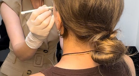 Makeup application session at Face to Face by Marjan, Gladesville, New South Wales, AU.