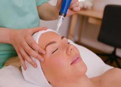 Facial treatment at Ministry of Skin, Torquay, Victoria, AU. Enhancing skin health and relaxation.