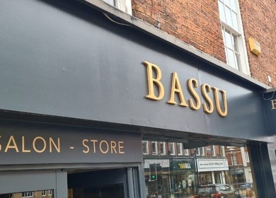 Bassu Wellness Salon & Store facade in Morpeth, England, GB.