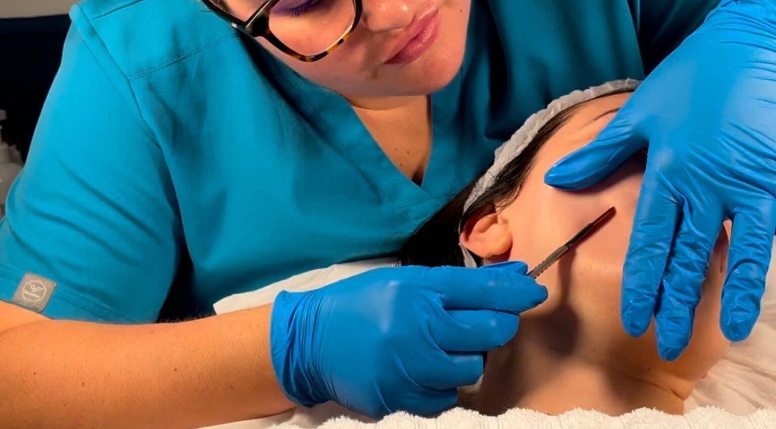 Dermaplaning at Emily Nagle Skin, Wallasey, England, GB, for a radiant complexion.