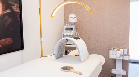 Modern treatment room at STUDIO LEME - Massage, Grooming & Spa, London, England, GB, showcasing advanced skincare tools.