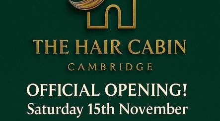 The Hair Cabin grand opening announcement in Cambridge, England, GB.