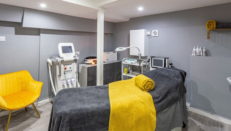 Elegant massage room with modern equipment at The House of Massage, London, England, GB.