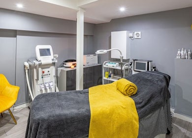 Elegant massage room with modern equipment at The House of Massage, London, England, GB.