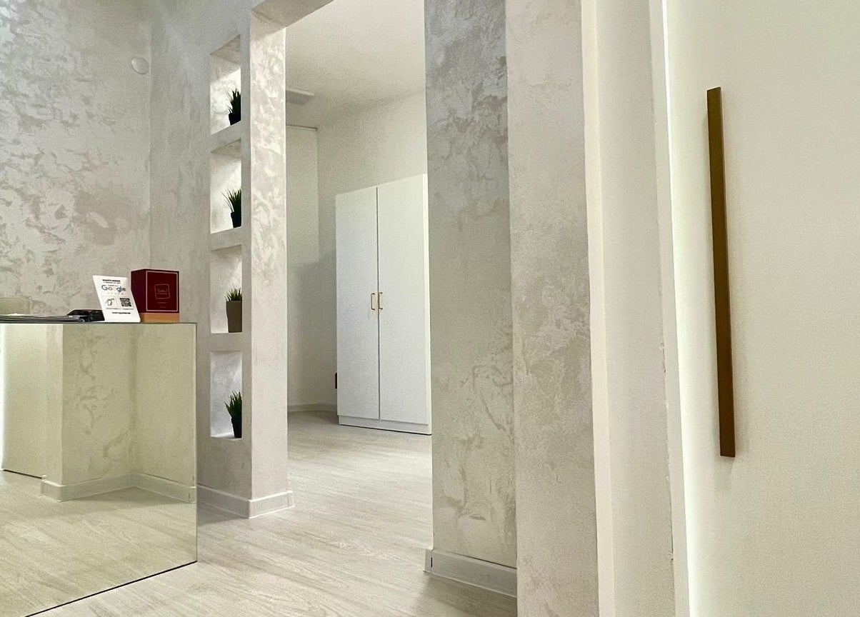 Sleek, modern interior of Dermalife Bulgaria, Sofia, Sofia City Province, BG, featuring minimalist decor.