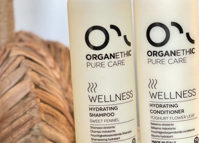 Organethic Hydrating Care products at Charity at Southern Hair Salon in Cartersville, Georgia, US.