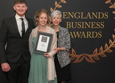Serene Holistics And Beauty owners at England's Business Awards, Shrewsbury, England, GB.