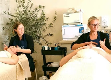 Therapists performing relaxing massages at Serene Holistics And Beauty, Shrewsbury, England, GB.