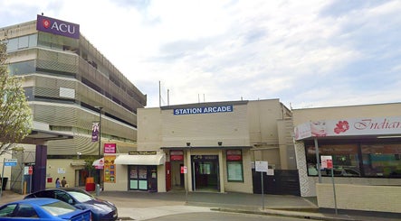 Exterior view of Shape and Glow at Station Arcade, Blacktown, NSW, AU, showcasing access to wellness services.