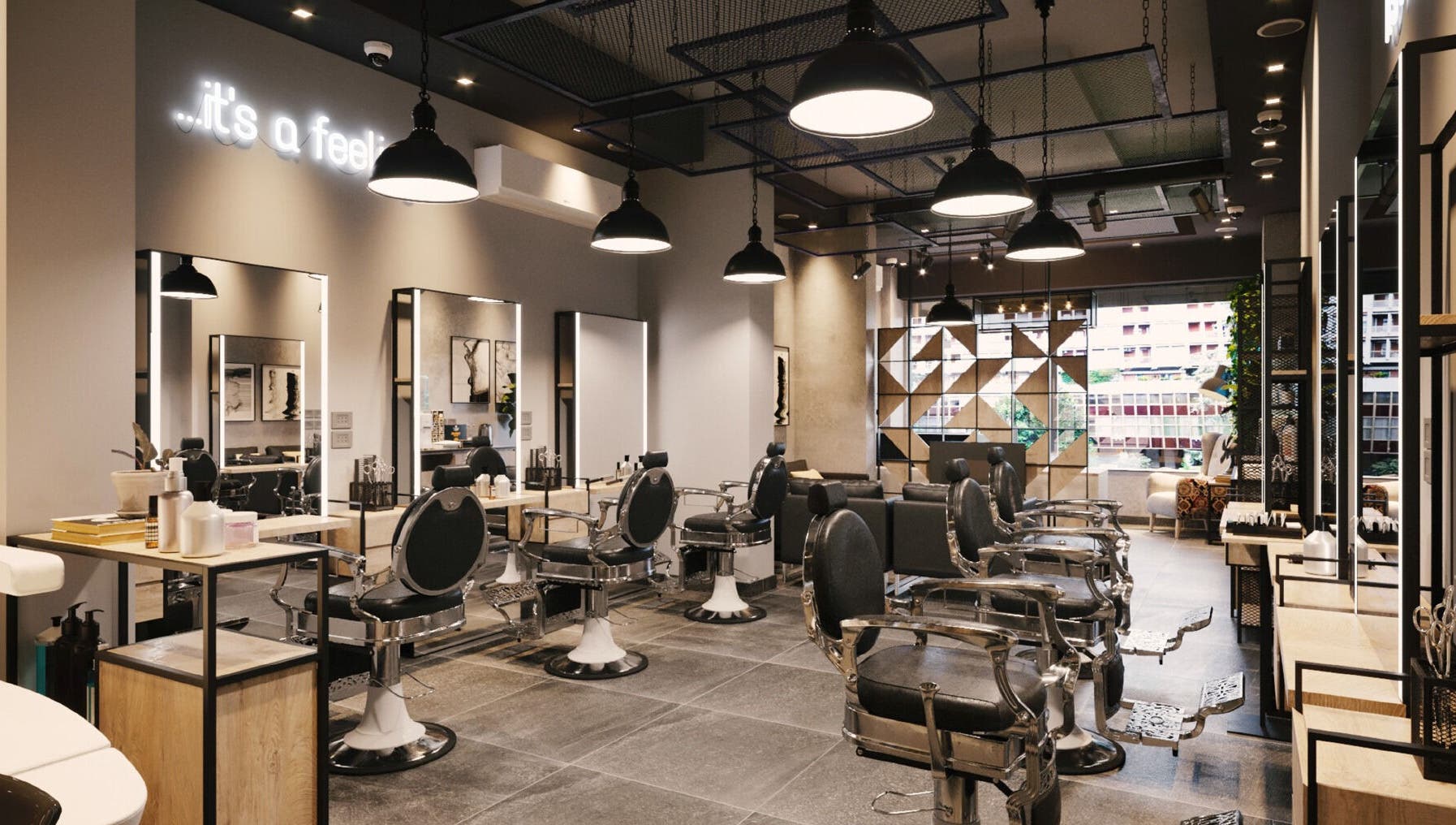 صالون جدو - مدينة نصر يتميز بتصميم عصري وإضاءة ناعمة في محافظة القاهرة‬, محافظة القاهرة‬, EG