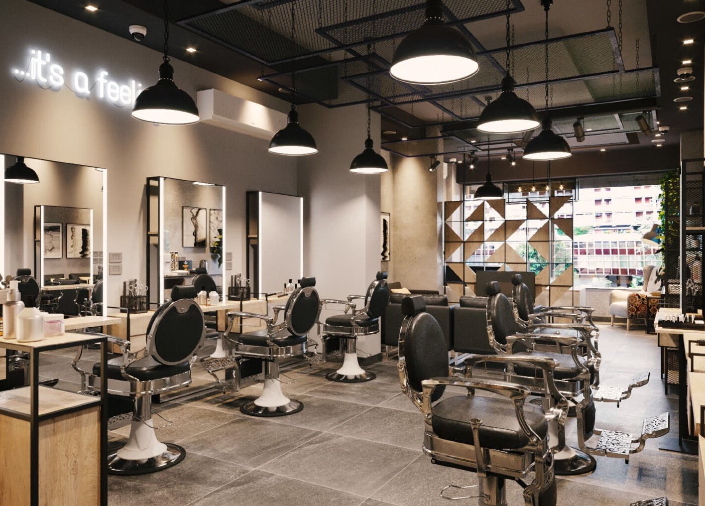 صالون جدو - مدينة نصر يتميز بتصميم عصري وإضاءة ناعمة في محافظة القاهرة‬, محافظة القاهرة‬, EG