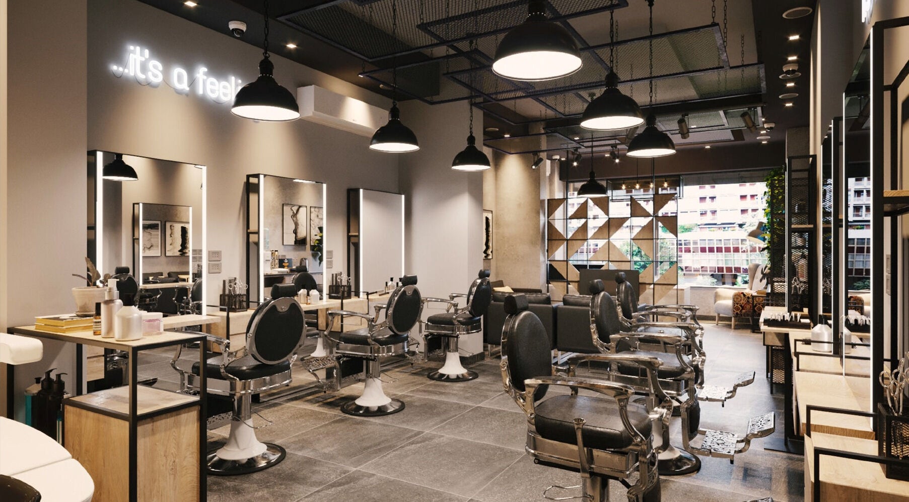 صالون جدو - مدينة نصر يتميز بتصميم عصري وإضاءة ناعمة في محافظة القاهرة‬, محافظة القاهرة‬, EG