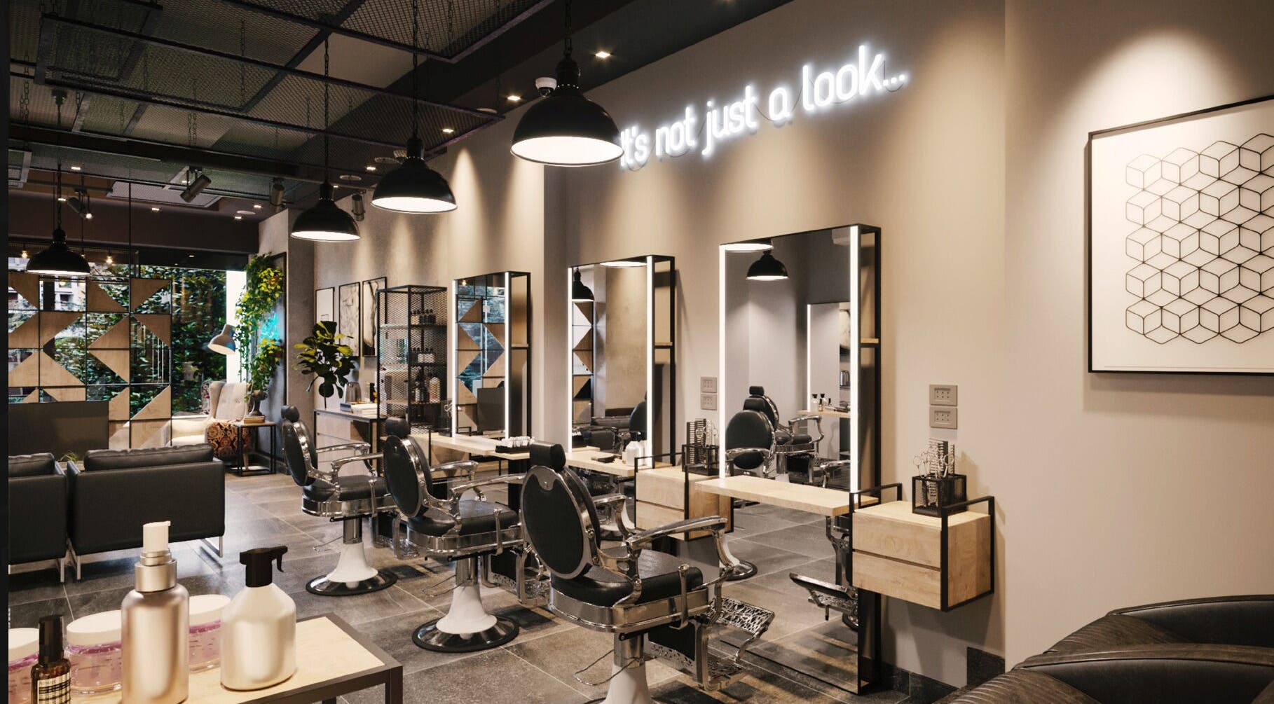 صالون جدو - مدينة نصر بديكور حديث ومقاعد تصفيف أنيقة، محافظة القاهرة، EG.